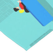 レトロゲイカップルTVテーブルランナー ショートテーブルランナー (コーナー)