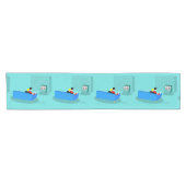 レトロゲイカップルTVテーブルランナー ショートテーブルランナー (横)