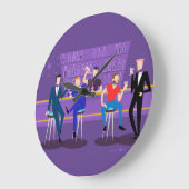 レトロゲイバーアクリル丸壁時計 ラージ壁時計 (傾斜)