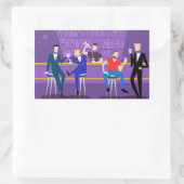 レトロゲイバーシール 長方形シール (バッグ)