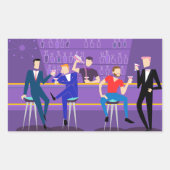 レトロゲイバーシール 長方形シール (正面)