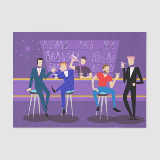 レトロゲイバーティッシュペーパー 薄葉紙 (正面)