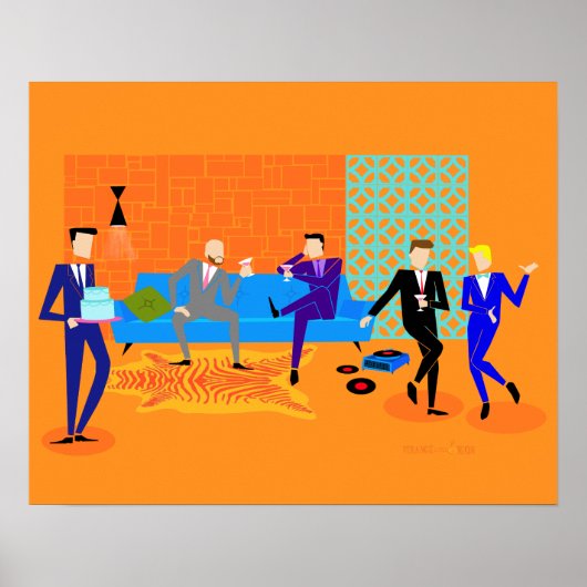 レトロゲイパーティーポスター ポスター (正面)