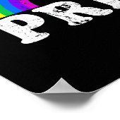 レトロゲイプライドレインボーフラッグLGBTQ月フェスティバル ポスター (角)
