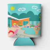 レトロゲイプールパーティークーラーボックス 缶クーラー (正面)