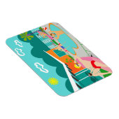 レトロゲイプールパーティー可撓性磁石 マグネット (右側)