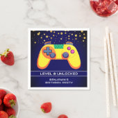 レトロゲーマーアーケードバースデーパーティー スタンダードカクテルナプキン (インサイチュ)