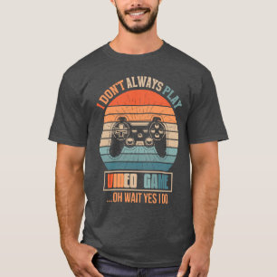 レトロゲーマーアート – ヴィンテージゲーミングコントローラー Tシャツ