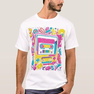 レトロゲーマーカセットT型 – 80s Vaporwave Game Tシャツ