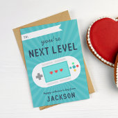 レトロゲーマーテーマクラスルームValentinesデイカード 招待状