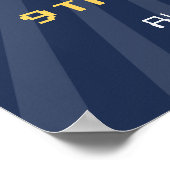 レトロゲーマーテーマ子供の誕生日パーティーウェルカムサイン ポスター (角)