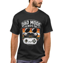 レトロゲーマーパパTシャツ レトロゲーム大好きお父さん