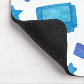 レトロゲーマーマウスパッド – ブルービデオゲームコントローラ マウスパッド (コーナー)