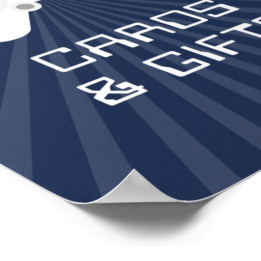 レトロゲーマー子供の誕生日パーティーカード&ギフトサイン ポスター (角)