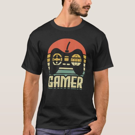 レトロゲーマー ゲーム機 Tシャツ (正面)