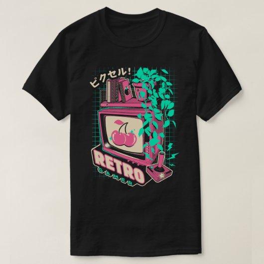 レトロゲーマー Tシャツ (デザイン正面)