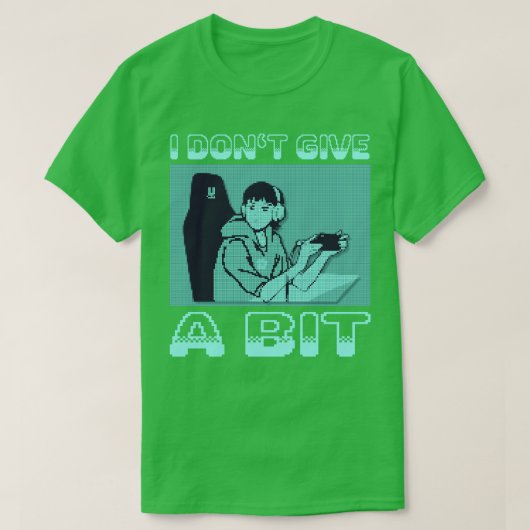 レトロゲーミングピクセルルック Tシャツ (デザイン正面)