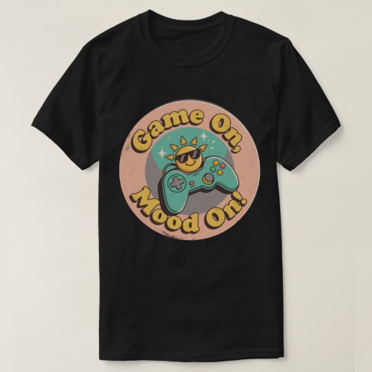 レトロゲームで気分上々！ビンテージ風デザイン Tシャツ (デザイン正面)