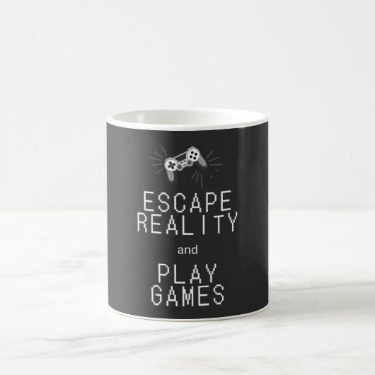 レトロゲームで現実逃避 コーヒーマグカップ (中央)