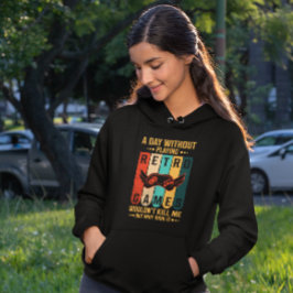 レトロゲームのない日はリスクが高すぎる – ゲーマー パーカ