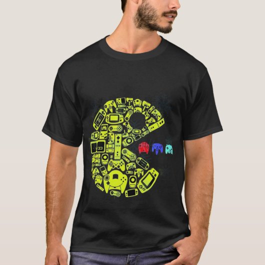 レトロゲームのクリスマスリース Tシャツ (正面)