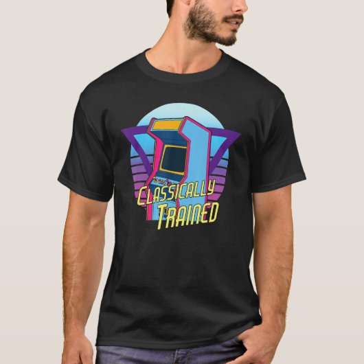 レトロゲームのビデオゲーム引用文プレーヤー古典的に Tシャツ (正面)