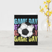 レトロゲームの日 サッカー好き ヴィンテージ 母 母の日 カード (黄色い花)