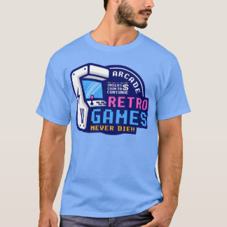 レトロゲームは永遠に 友達 家族 Tシャツ