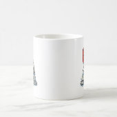 レトロゲームを尊敬するデザイン コーヒーマグカップ (中央)