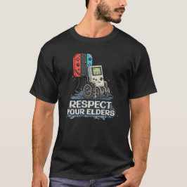 レトロゲームを尊敬するデザイン Tシャツ