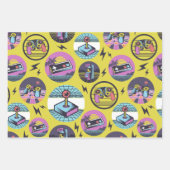 レトロゲームギークゲーマー80s ラッピングペーパーシート (正面3)