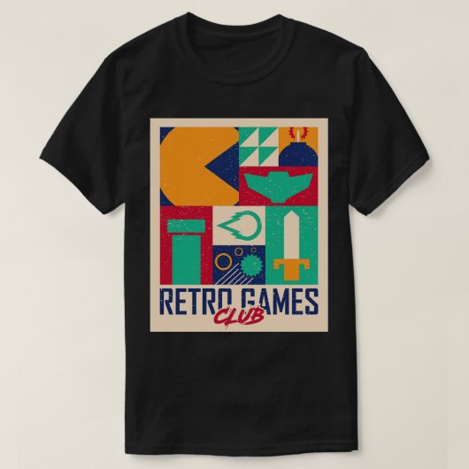 レトロゲームクラブ Tシャツ (デザイン正面)