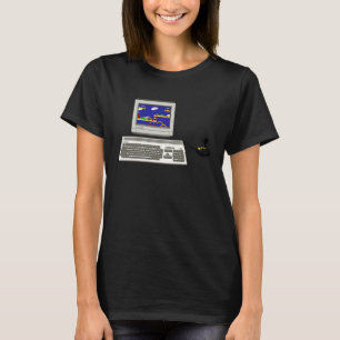 レトロゲームコモドールA1200ピクセル Tシャツ