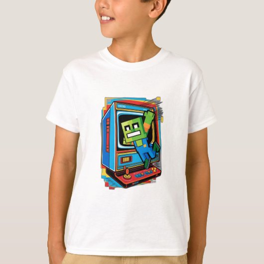レトロゲームコンソール Tシャツ (正面)
