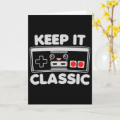 レトロゲームコントローラー 80年代風ユーモア カード (黄色い花)