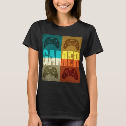 レトロゲームコントローラーTシャツ Tシャツ (正面)