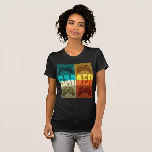 レトロゲームコントローラーTシャツ Tシャツ (正面フル)