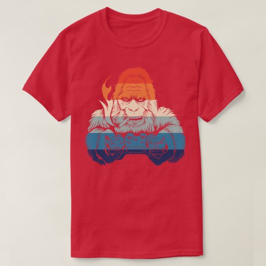 レトロゲームゴリラ Tシャツ (デザイン正面)