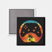 レトロゲームサンセット マグネット (正面/裏面)