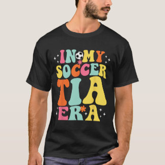 レトロゲームデイズに浸る サッカーTia世代のグルービーな一日  Tシャツ