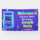 レトロゲームバースデーおめでとう 横断幕 (横)