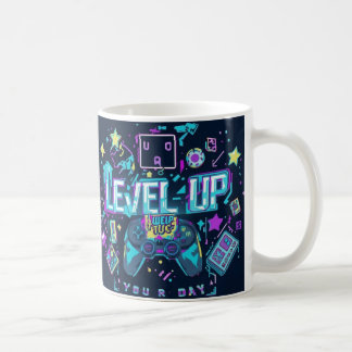 レトロゲームピクセルアートデザイン コーヒーマグカップ