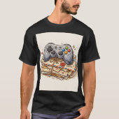 レトロゲームメール: 手作り風ゲームパッドアイコン Tシャツ (正面)
