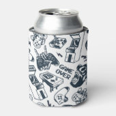 レトロゲームヴィンテージパターン。 缶クーラー (缶正面)
