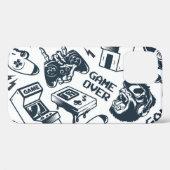 レトロゲームヴィンテージパターン。 Case-Mate iPhoneケース (裏面 (横))