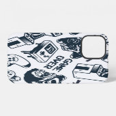 レトロゲームヴィンテージパターン。 iPhoneケース (裏面横)