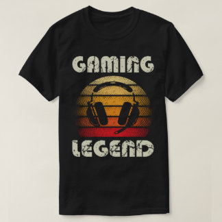 レトロゲーム伝説デザイン Tシャツ