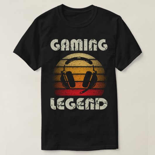 レトロゲーム伝説デザイン Tシャツ (デザイン正面)