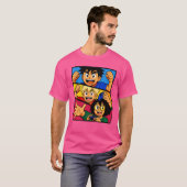 レトロゲーム勝利の喜びギフト Tシャツ (正面フル)