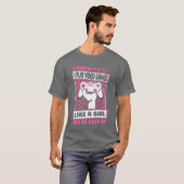 レトロゲーム女子 ギャル Tシャツ (正面フル)